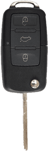 Modern Car Key Fobwith Integrated Metal Key PNG image