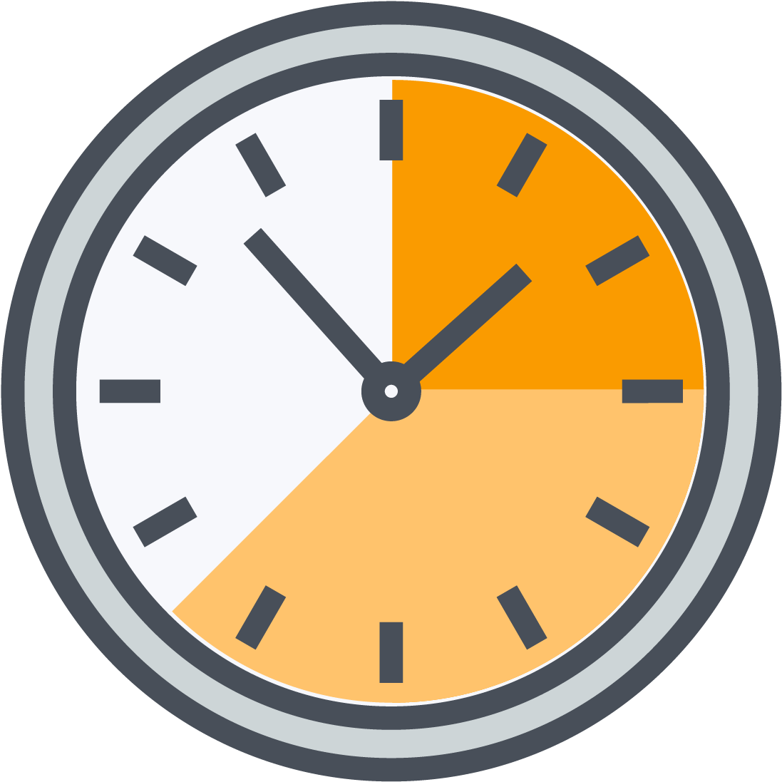 Modern Clock Icon PNG image