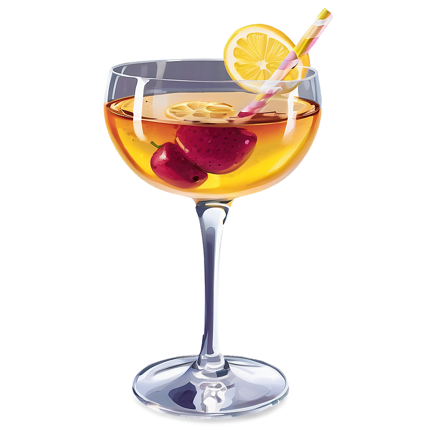 Modern Cocktail Glass Png 6 PNG image