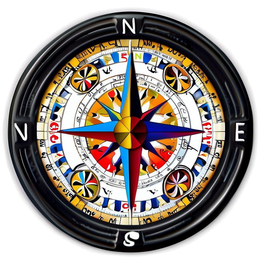 Modern Compass Design Png 89 PNG image