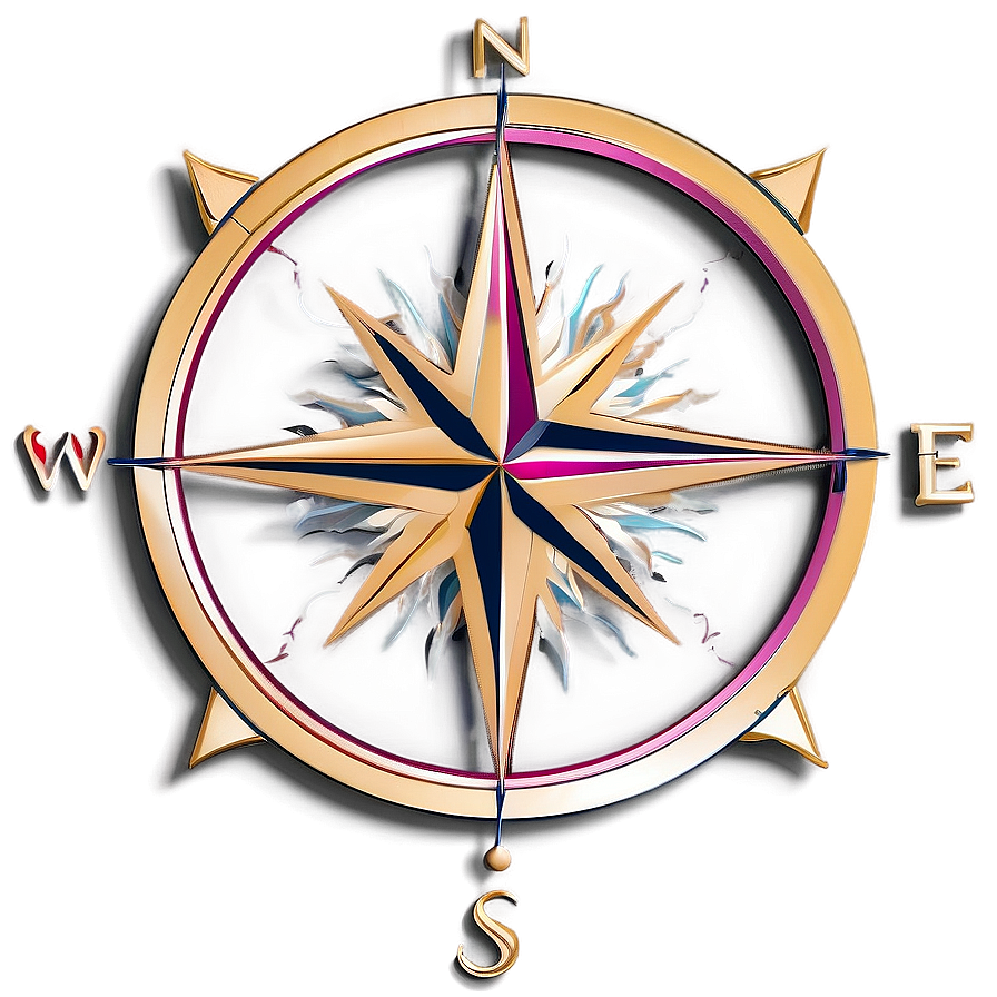 Modern Compass Rose Creation Png Inf PNG image