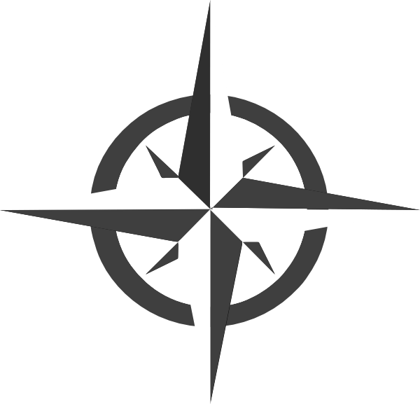 Modern Compass Rose Graphic PNG image