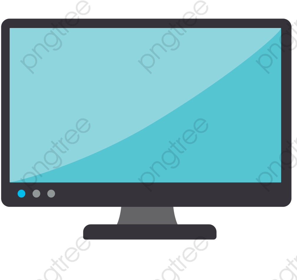 Modern Computer Monitor Vector PNG image