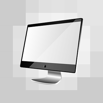 Modern Computer Monitor Vector PNG image