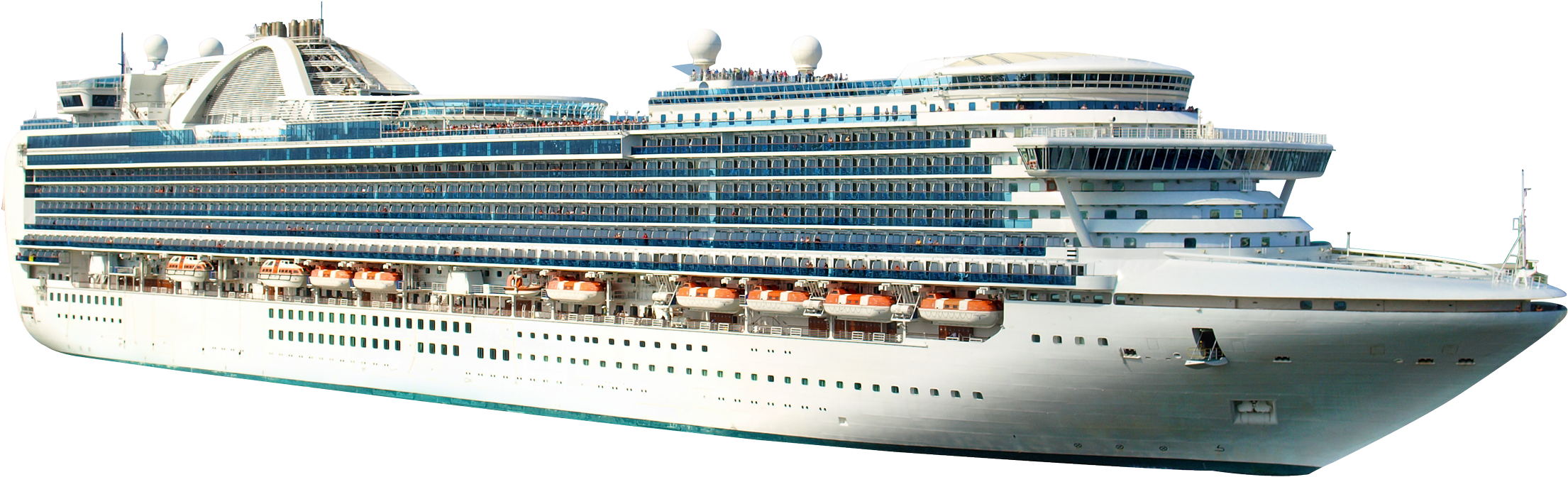 Modern Cruise Liner Profile PNG image