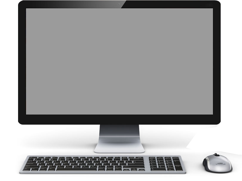 Modern Desktop Setup PNG image