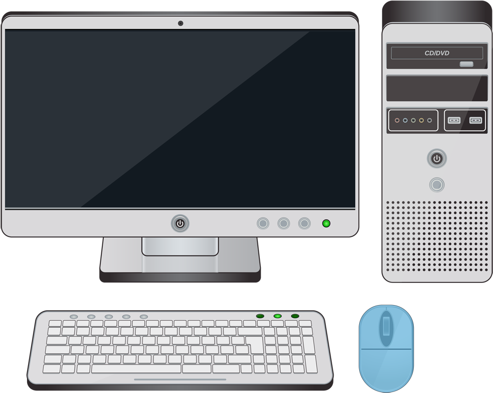 Modern Desktop Setup PNG image