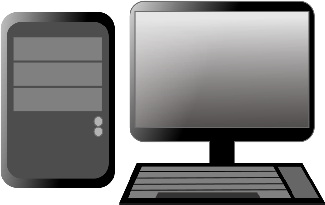 Modern Desktopand Smartphone Clipart PNG image