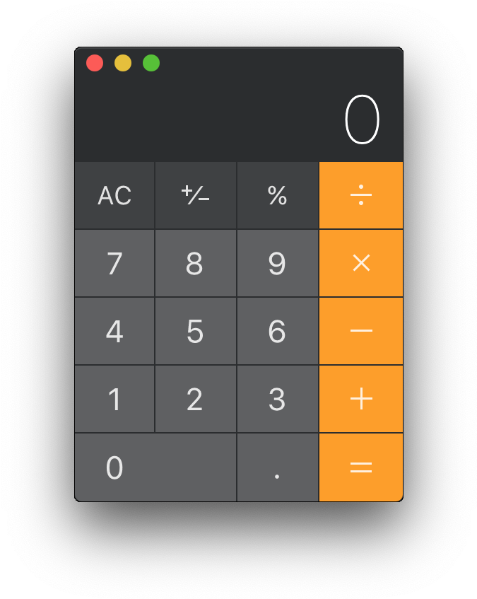 Modern Digital Calculator Interface PNG image