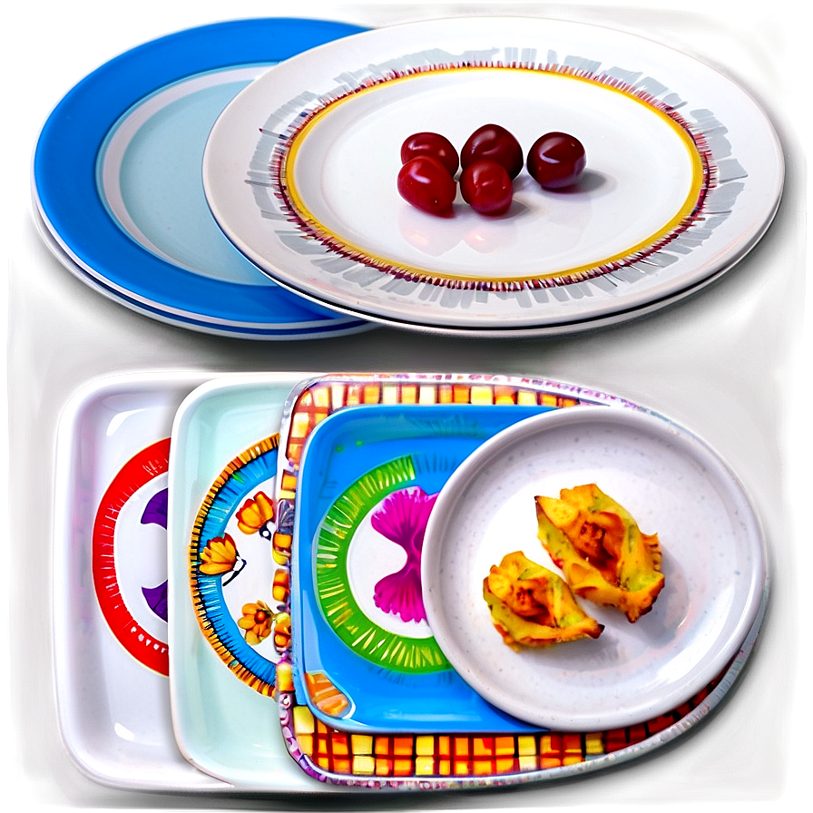 Modern Dinner Plates Png Xnk PNG image