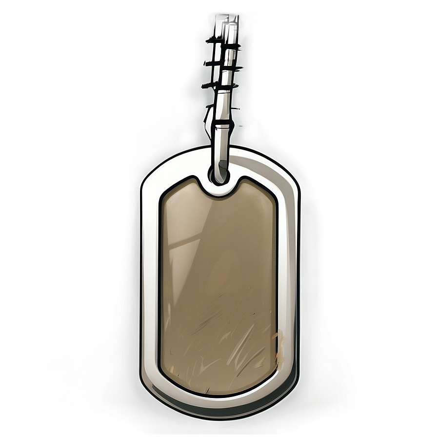 Modern Dog Tag Sketch Png Vrg95 PNG image