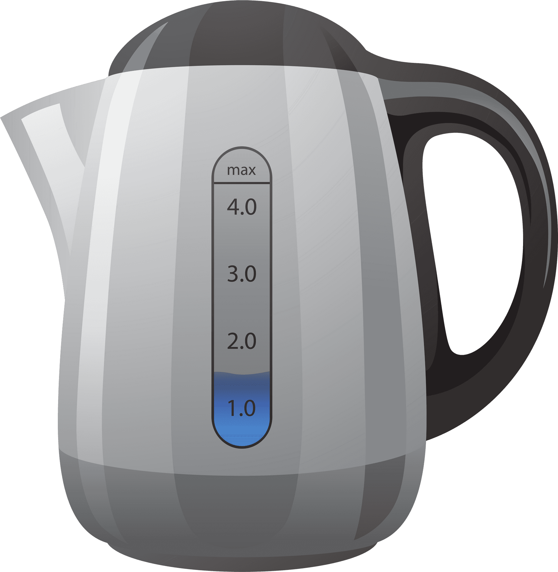 Modern Electric Kettle Design PNG image