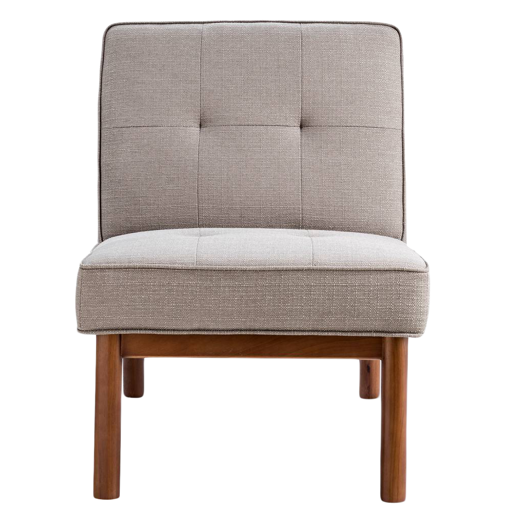 Modern Fabric Accent Chair PNG image
