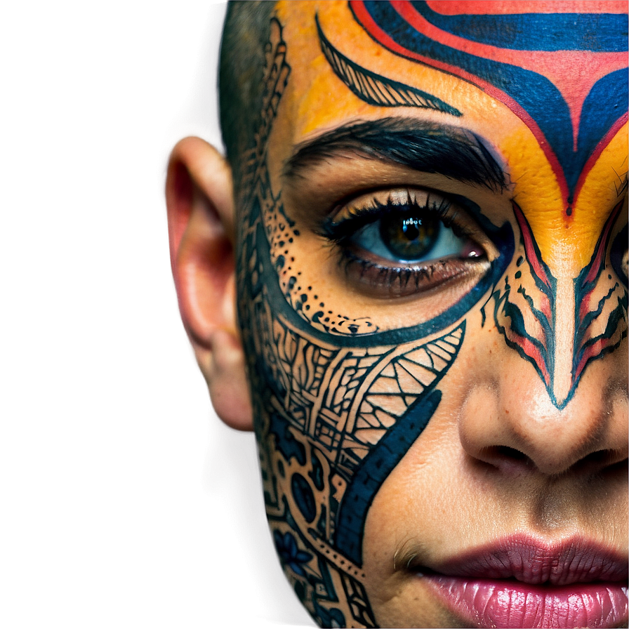 Modern Face Tattoo Ideas Png Evf PNG image