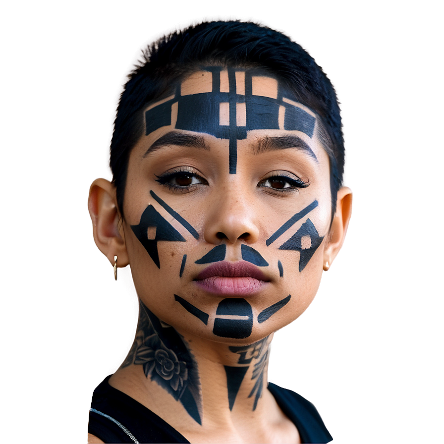 Modern Face Tattoo Ideas Png Rcr97 PNG image