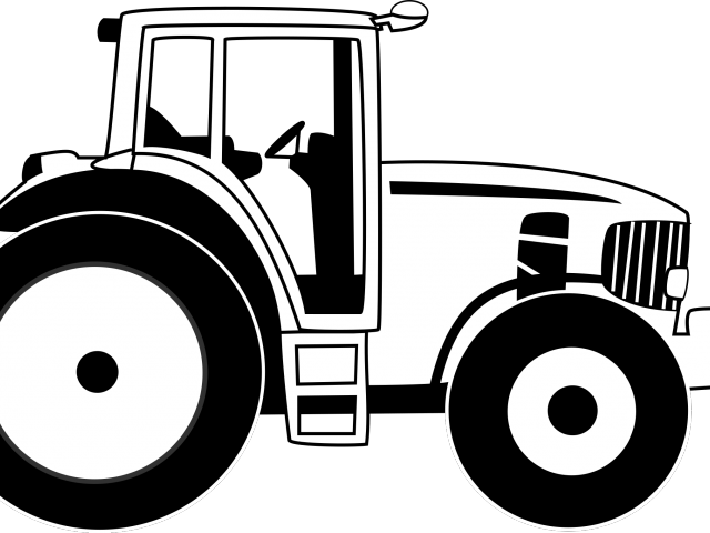 Modern Farm Tractor Illustration PNG image