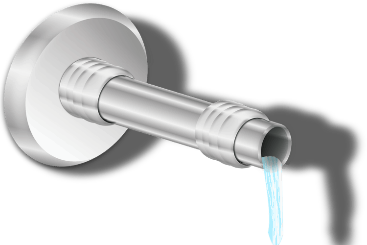 Modern Faucet Running Water PNG image