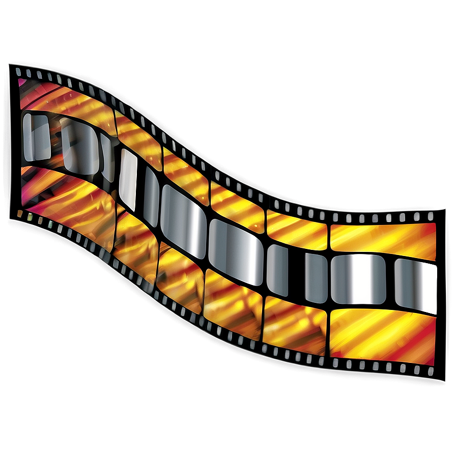 Modern Film Strip Design Png 05252024 PNG image