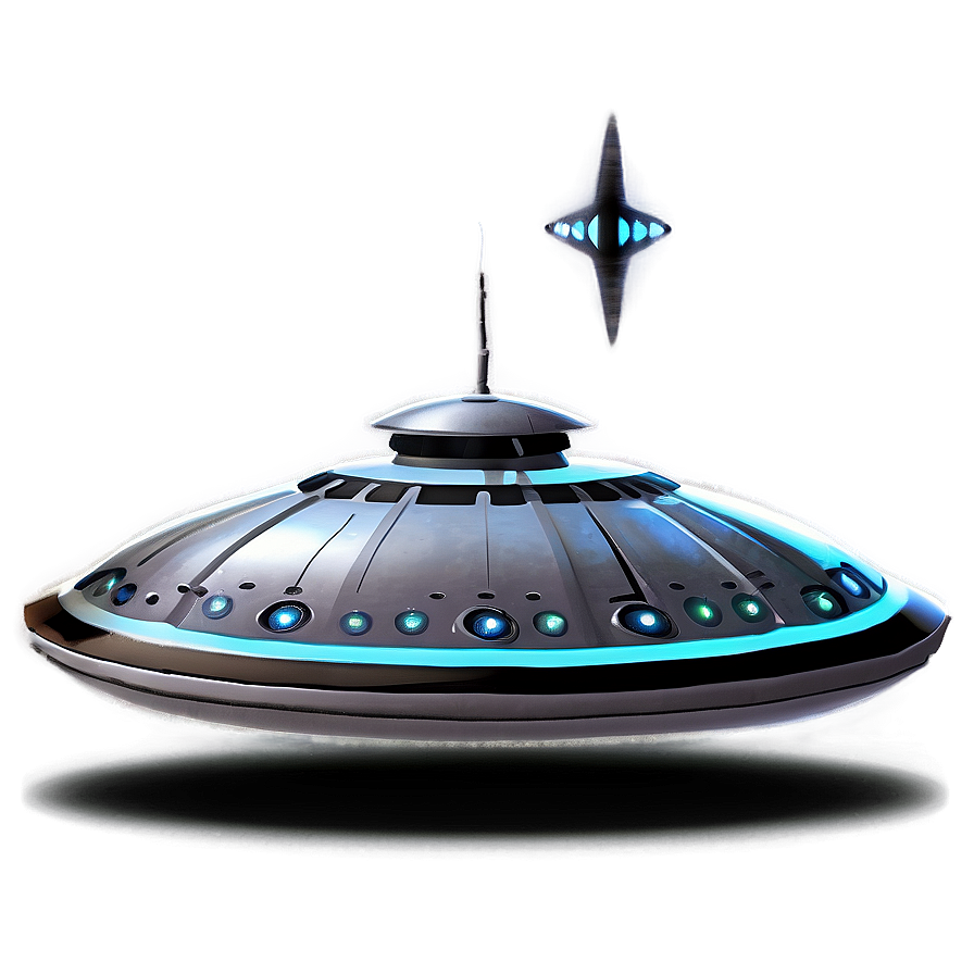 Modern Flying Saucer Artwork Png Vyr20 PNG image