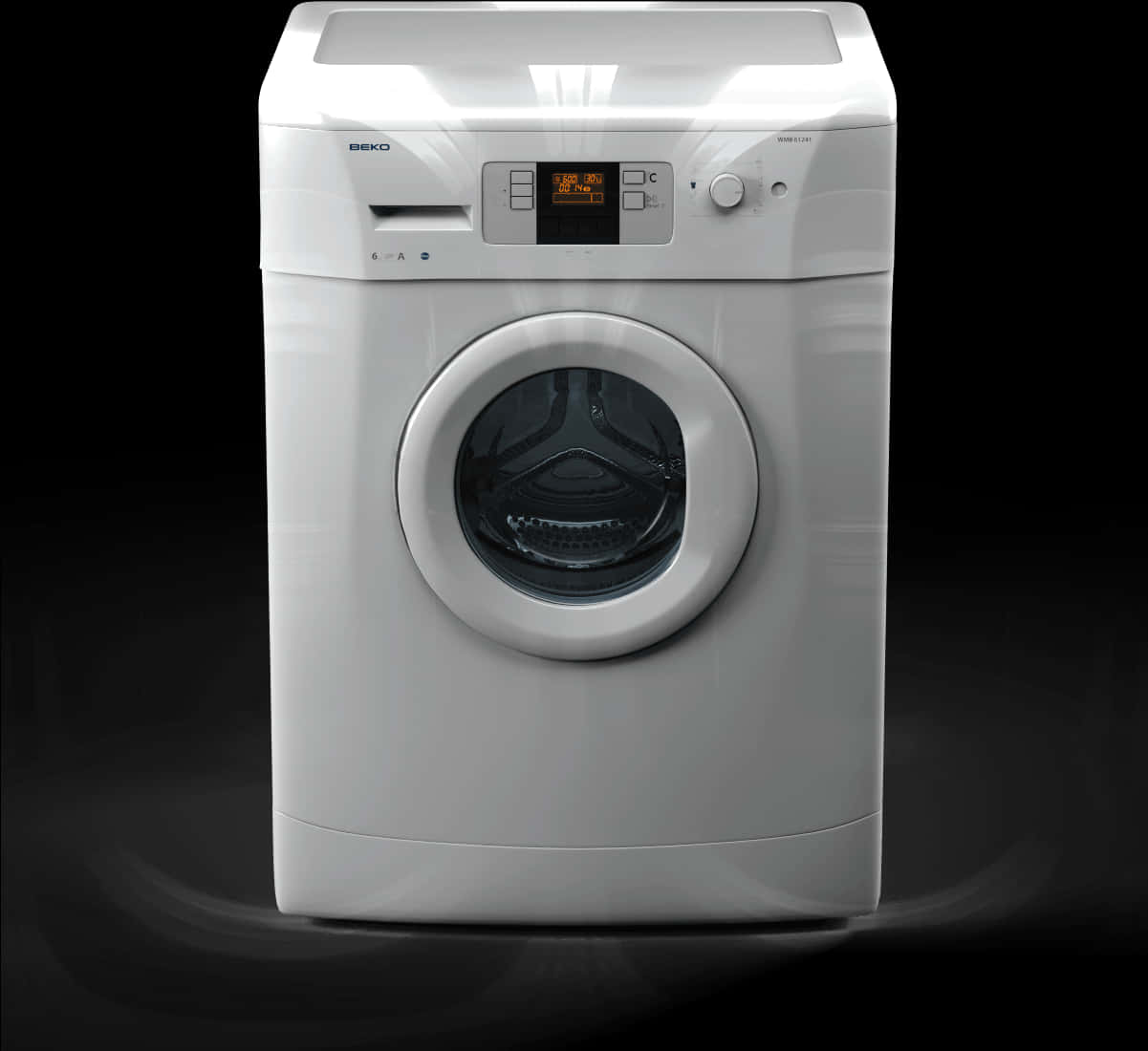 Modern Front Load Washing Machine PNG image