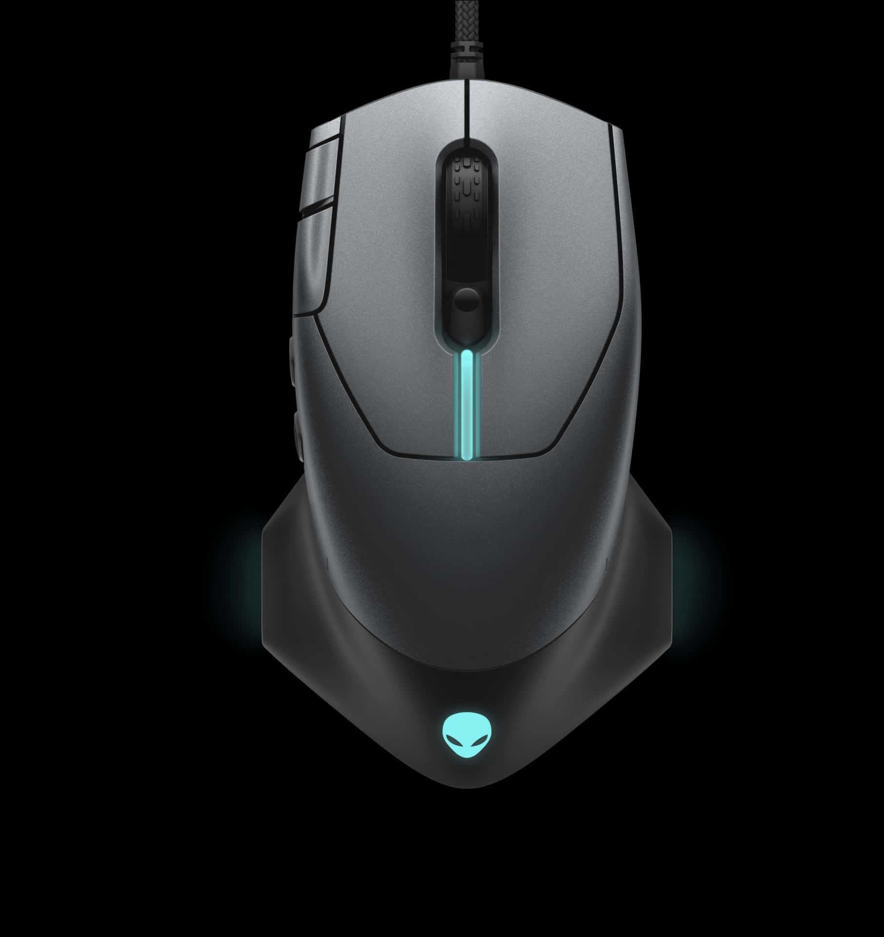 Modern Gaming Mouse Illuminated PNG image