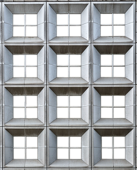 Modern Geometric Building Windows.jpg PNG image