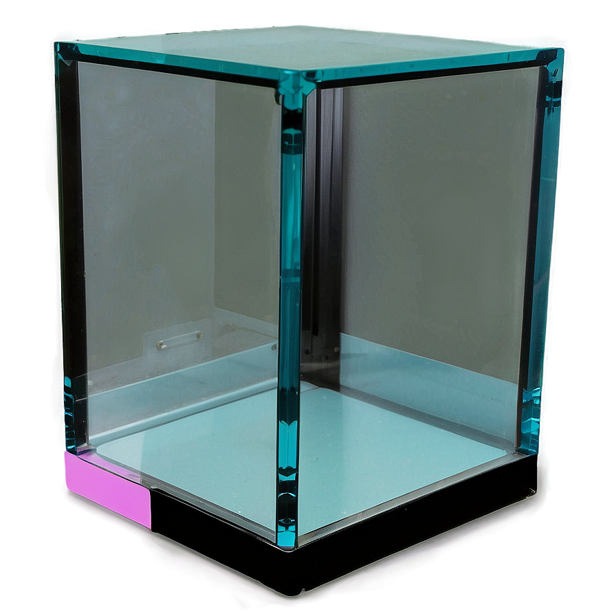 Modern Glass Display Box Png Qsm26 PNG image