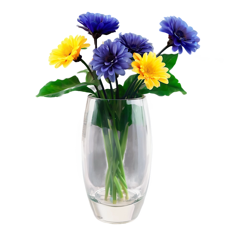 Modern Glass Flower Vase Png 06122024 PNG image