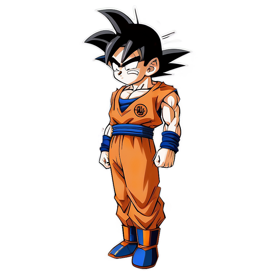 Modern Goku Drip Style Png Qdt PNG image