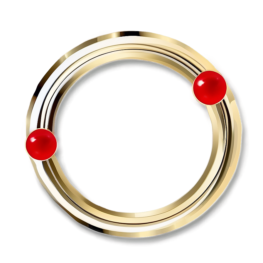 Modern Gold Circle Frame Png 25 PNG image