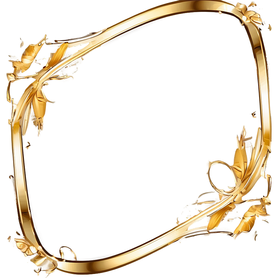 Modern Gold Frame Png Xwj40 PNG image