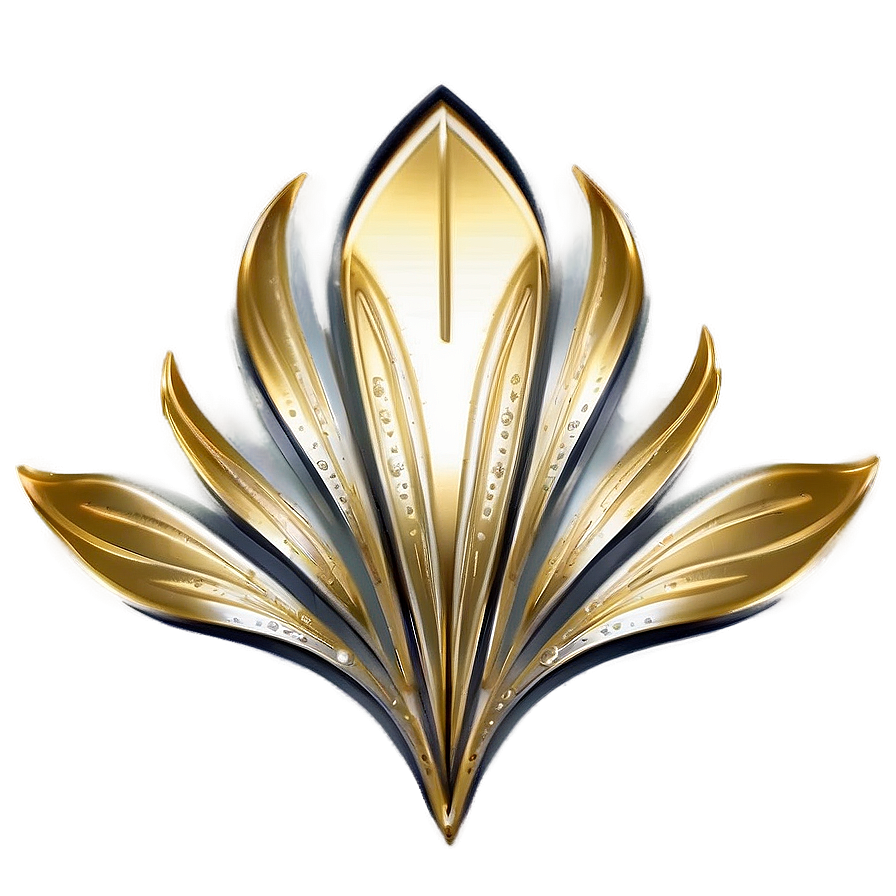 Modern Gold Trim Design Png Top PNG image