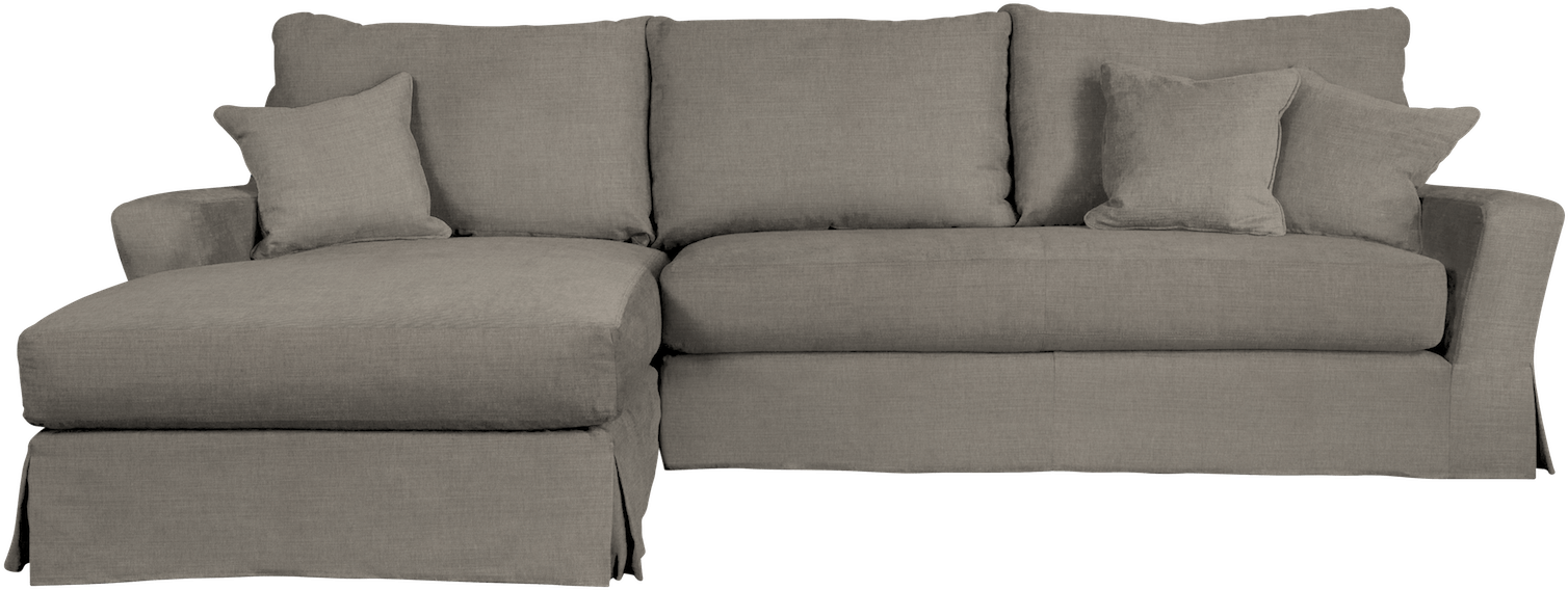Modern Gray Sectional Sofa PNG image