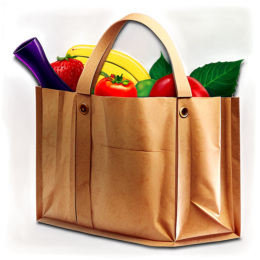 Modern Grocery Bag Png Hvy11 PNG image