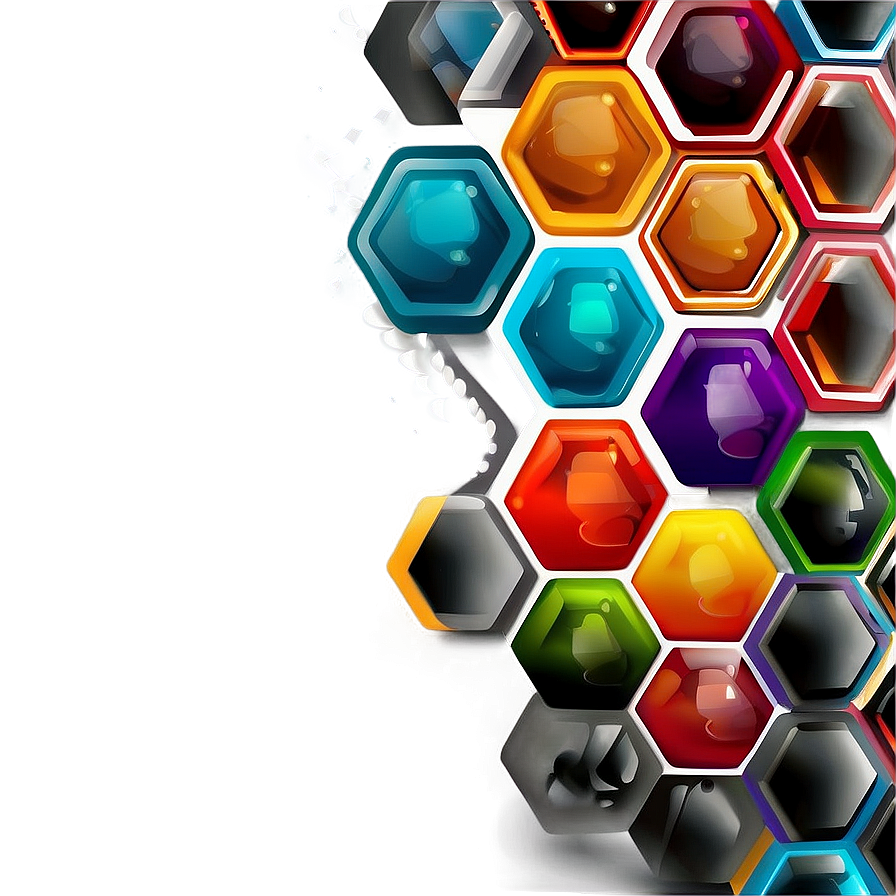 Modern Hexagon Background Png 47 PNG image