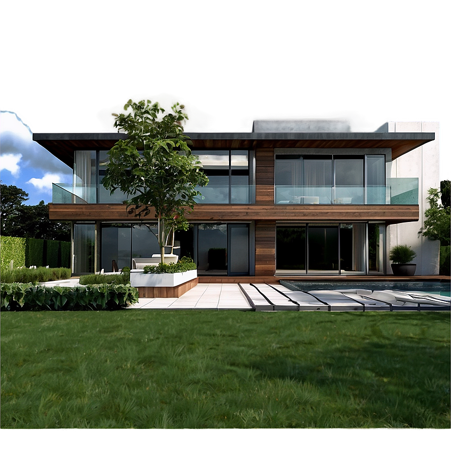 Modern House A PNG image