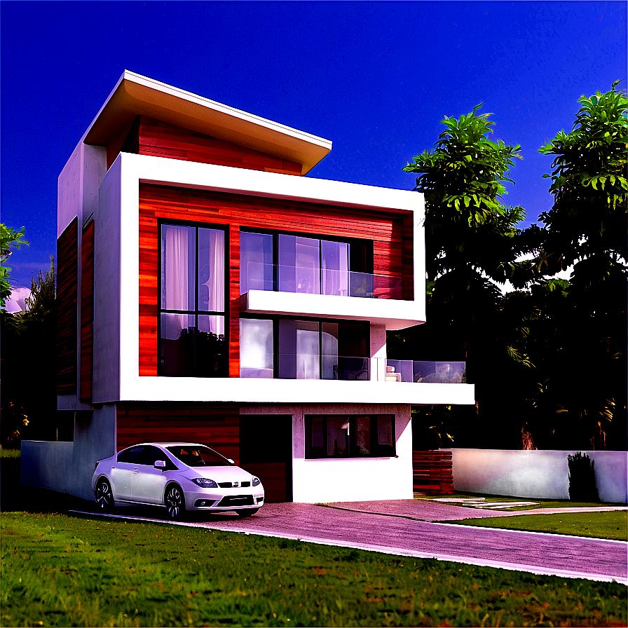 Modern House With Garage Designs Png 52 PNG image