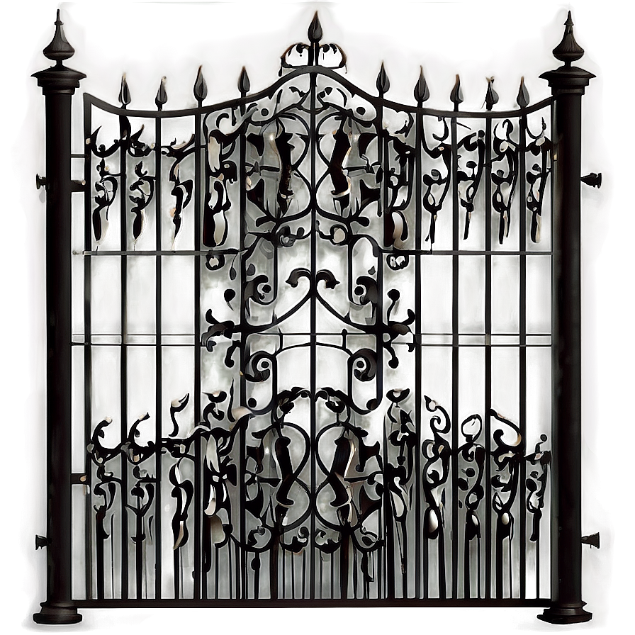 Modern Iron Fence Design Png Sfa11 PNG image