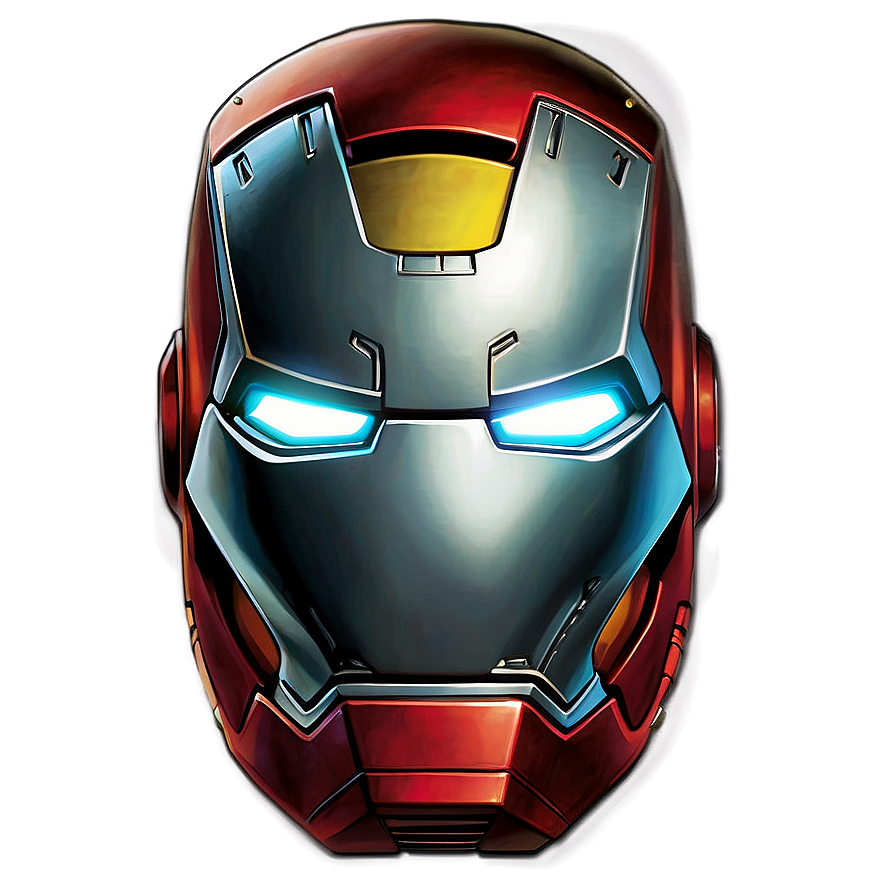 Modern Iron Man Helmet Graphic Png 06122024 PNG image