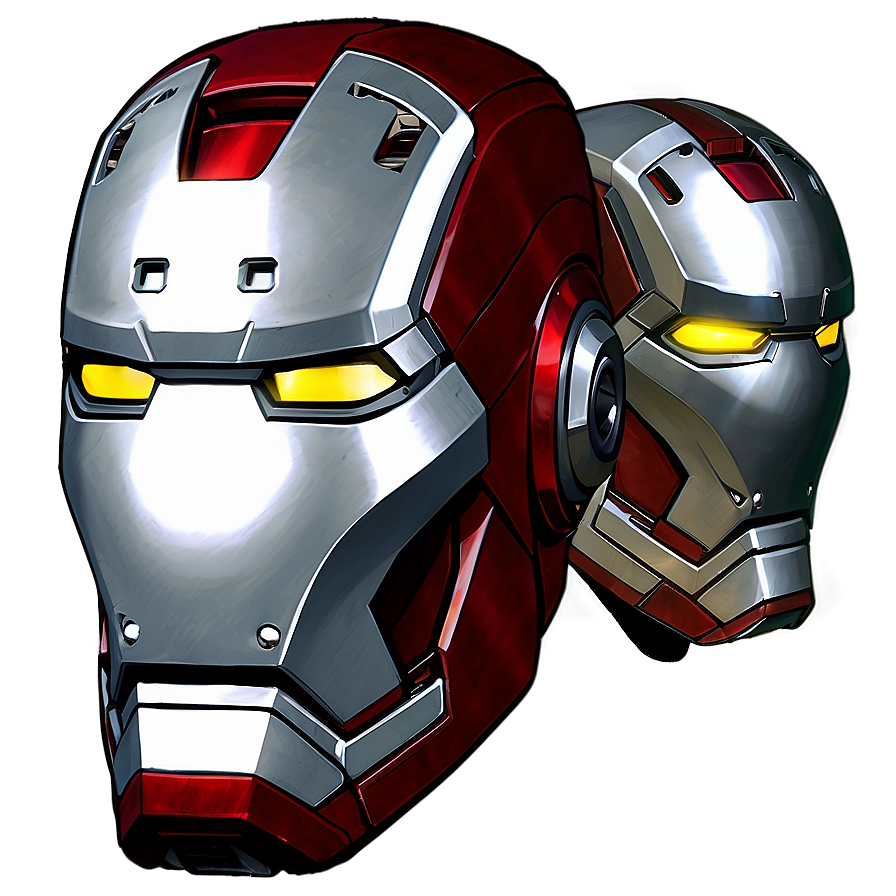 Modern Iron Man Helmet Graphic Png 06122024 PNG image