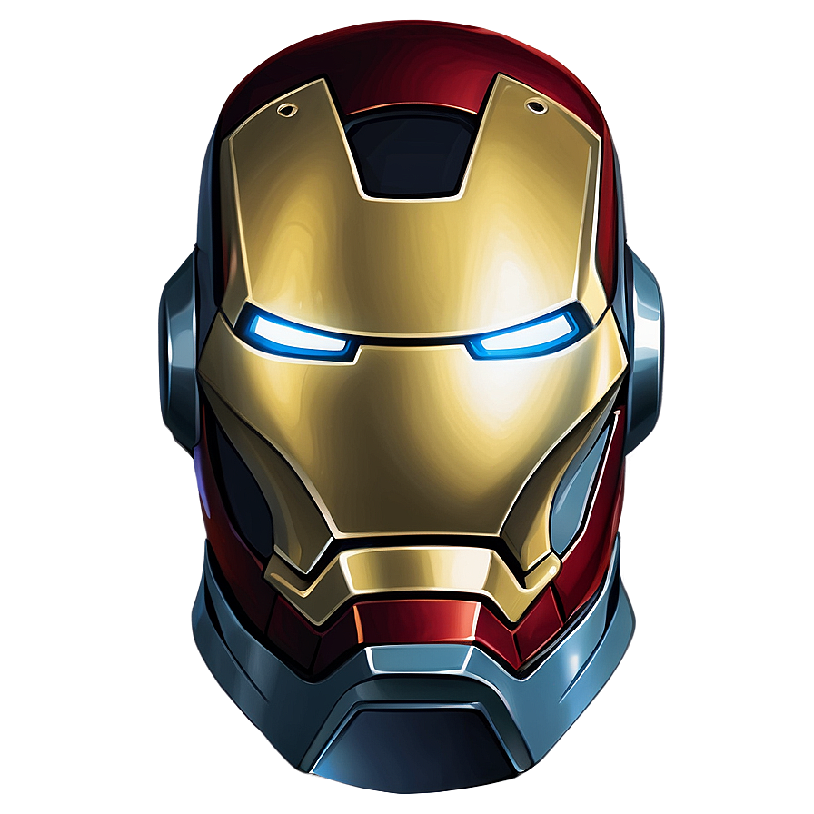 Modern Iron Man Helmet Graphic Png Xdh37 PNG image