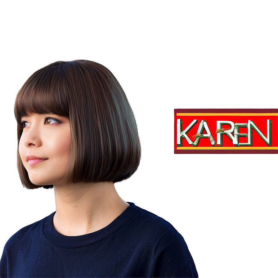 Modern Karen Haircut Look Png 58 PNG image