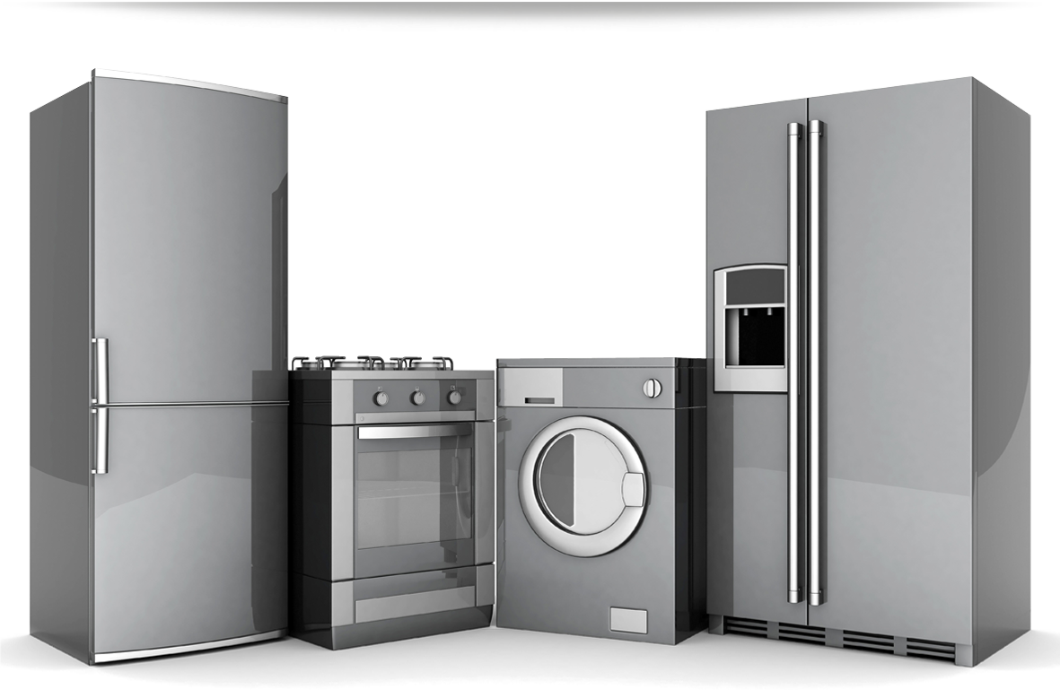 Modern Kitchen Appliances Set PNG image
