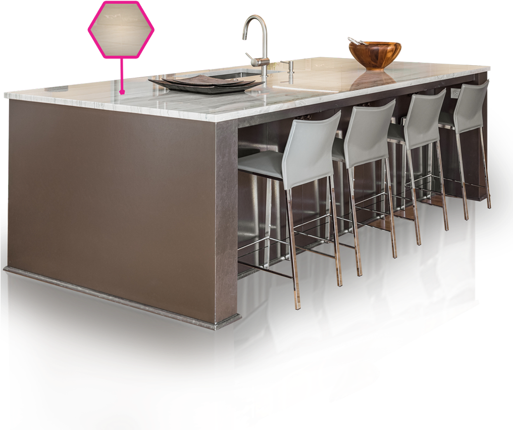 Modern Kitchen Islandwith Seating.png PNG image