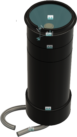 Modern L E D Flashlight Design PNG image