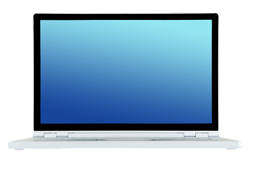 Modern Laptop Gradient Screen PNG image