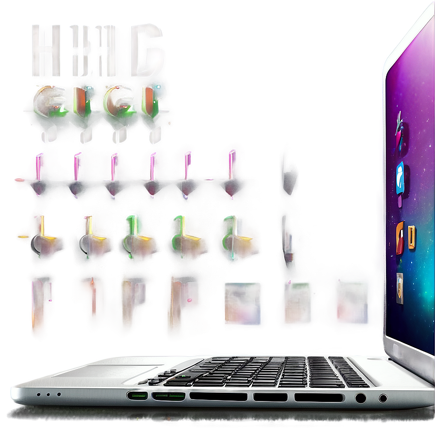 Modern Laptop Illustration Png Owb1 PNG image