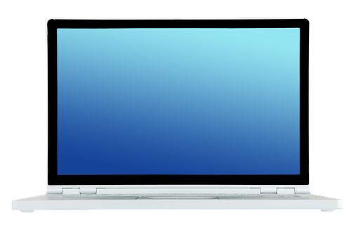 Modern Laptop Isolatedon Black PNG image
