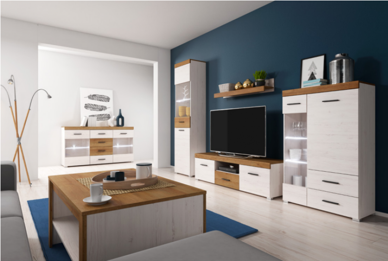 Modern Living Room Interior Design PNG image