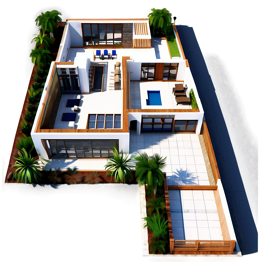 Modern Mansion Layout Png 25 PNG image